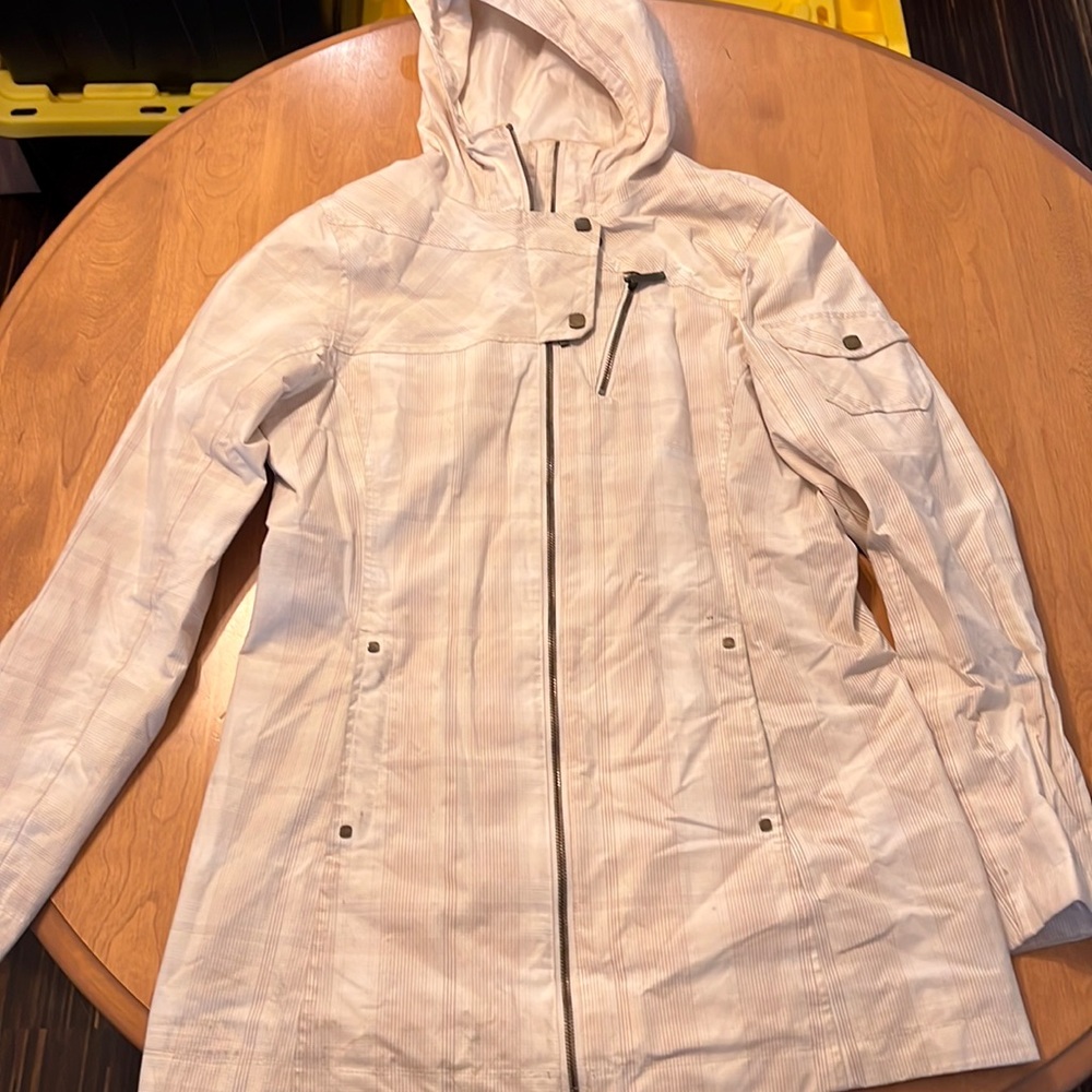 Marmot Waterproof Raincoat, trench length and plaid!